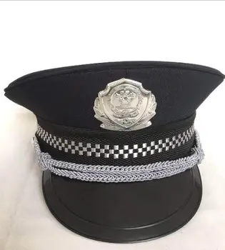 415 долларов США за 50 штук Черная полицейская шляпа для взрослых, полицейская шляпа для косплея, полицейская кепка для косплея на Хэллоуин, аксессуары для косплея на Хэллоуин