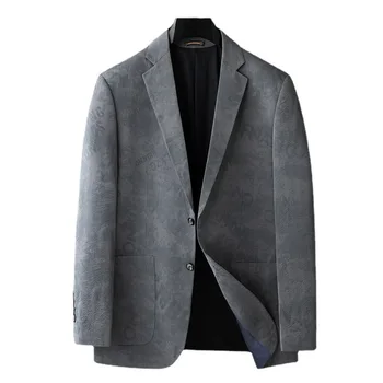 5502-2023, деловой костюм высокого класса для отдыха, мужская куртка, тонкий маленький костюм, профессиональные костюмы четырех сезонов