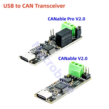 CANable V2.0 Pro CANbus трансивер CAN2.0 USBCAN контроллер USB в CAN преобразователь протокола, плата анализатора последовательного порта