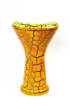 Darbuka Tomtom Goblet Case Подарок Профессиональный 5 шт. Кукуруза, окрашенная в желтый цвет, Дарбука, Литая керамика, Думбек, музыкальная перкуссия