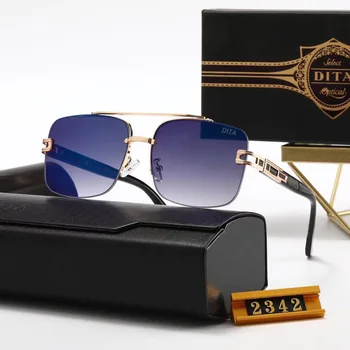 DITA Повседневные Популярные Мужские Солнцезащитные очки в ретро-оправе без оправы UV400, деловой Роскошный Бренд, дизайн, Высококачественная женская пара Очков