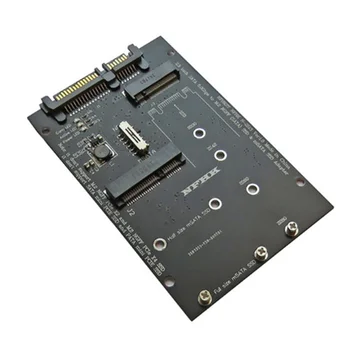 M.2 NGFF MSATA SSD до 2,5 дюймов SATA 6,0 Гбит/с 2 в 1 Адаптер-конвертер Поддержка карт жесткого диска для ПК, ноутбуков Схема