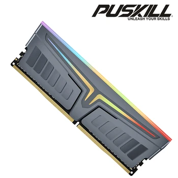 PUSKILL RGB Memoria Оперативная память DDR4 3200 МГц 8gbx23600 МГц 16GBx2 1,35 В XMP2.0 Радиатор UDIMM Двухканальный Для настольной памяти