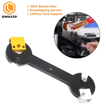 SIMAX3D Сопловой Ключ 6 В 1 Гаечный Ключ с Креплением от 6 мм до 20 мм Стальной Гаечный Ключ Плоский для E3D MK8 MK10 Сопловые Инструменты Запчасти для 3D Принтера