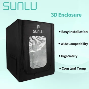 SUNLU Корпус 3D-принтера, Изоляционный чехол 65 *55*75 см, Постоянная температура для Ender 3/3 Pro и горячей кровати Размером до 235 *235 мм