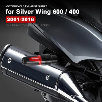 Аварийная Накладка Мотоцикла Алюминиевый Выхлопной Слайдер Silver Wing 600 Аксессуары для Honda FJS 400 600 FSC600 SW-T400 SW-T600 S-Wing 125