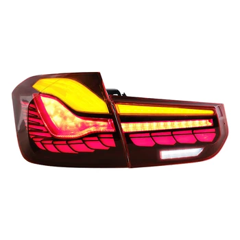 Автомобильный Светодиодный задний фонарь NaviHua в стиле Oled Dragon Scale для F30 2013-2018, фары Плюс дымчатый задний фонарь