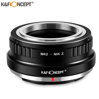 Адаптер для крепления объектива K & F Concept M42 к Nik Z для объектива с креплением M42 к фотоаппарату Nikon Z5 Z6 Z7