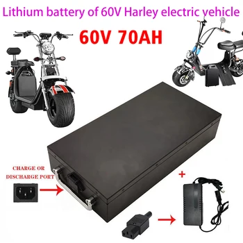 Бесплатная доставка 60V 40ah Электрический скутер для 250W ~ 1500W мотоцикла/трехколесного велосипеда/велосипеда Водонепроницаемая литиевая батарея + зарядное устройство 67,2 V