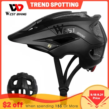 Велосипедный шлем WEST BIKING Trail XC MTB, шлем для вездехода, ВНЕДОРОЖНЫЙ Шлем Casco Ciclismo Bicicleta, шлем для езды на горном велосипеде