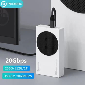 Внешний твердотельный накопитель PHIXERO 256 ГБ 512 ГБ 1 ТБ 2 ТБ Внешний Портативный твердотельный SSD HD Диск USB 3,2 для Портативных ПК Xbox