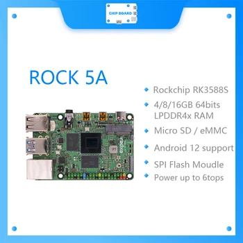 Высокопроизводительная 8-ядерная 64-разрядная плата разработки RADXA ROCK 5A RK3588S