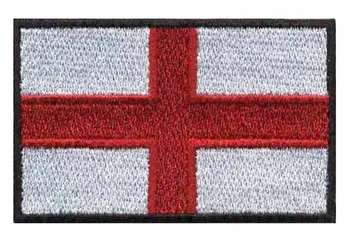 Вышивка флага Англии шириной 3 дюйма Бесплатная доставка/Нашивки/Аппликация из ткани/Нашивка с вышивкой на заказ