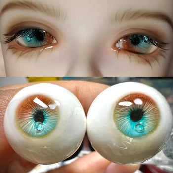 Глазное яблоко куклы BJD подходит для глаз 1/3 1/4 1/6 размера для игрушек, милая сверкающая алмазная паста, аксессуары для кукол с глазным яблоком