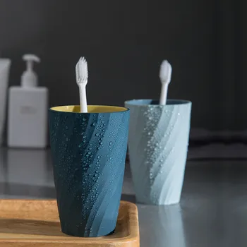 Двухслойная чашка для полоскания рта, Простая чашка для мытья, Бытовая Креативная пара, чашка для зубной щетки