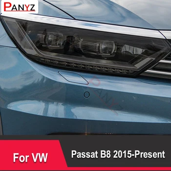 Для Volkswagen VW Passat B8 2015-настоящее время Защитная пленка для автомобильных фар Восстановление фар Прозрачная черная наклейка из ТПУ