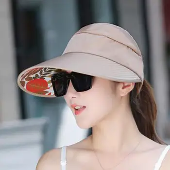 Женская солнцезащитная кепка с принтом листьев, легкая симпатичная женская солнцезащитная кепка для бега