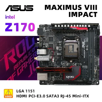 Комплект материнской платы ASUS ROG MAXIMUS VIII IMPACT + I5 6500 Intel Z170 LGA 1151 2 × DDR4 32GB PCI-E 3.0 1 × U.2 Mini-ITX для процессора 6 GenCore