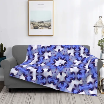 Компьютерное 2d 3d Абстрактное графическое Одеяло для дивана, Супер Мягкое Уютное Плюшевое Пушистое одеяло из микрофибры, Легкая теплая кровать