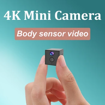 Мини-Wifi IP-камера Full HD 4K/1080P, Автоматическое Ночное видение, Обнаружение движения, Видеокамера безопасности, Датчик DV, Пиксельный Видеомагнитофон