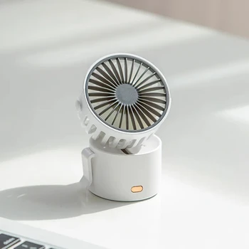 Мини-вентилятор Портативный Шейный Беспроводной Вентилятор USB Перезаряжаемый Маленький Зажимной вентилятор С Батареей 1000 мАч Воздушный охладитель Настольный Наружный ручной вентилятор