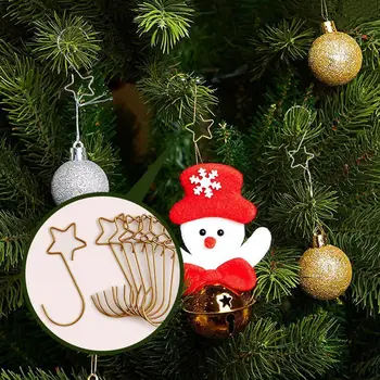 Многоразовые 20 шт., полезный елочный орнамент, Рождественский венок, крючки, подвесной крючок для дерева, Креативный для помещений
