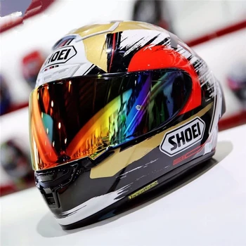 Мотоциклетный шлем с полным лицом X14 lucky cat1 Шлем Для Езды по мотокроссу Мотобайковый шлем