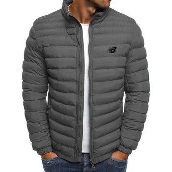 Мужская осенне-зимняя куртка для хранения тепла, легкая мужская пуховая лыжная куртка с пузырьками, Стеганая утолщенная куртка S-3XL