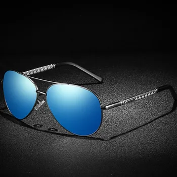 Мужские солнцезащитные очки с поляризацией от ультрафиолета на пружинных ножках 360