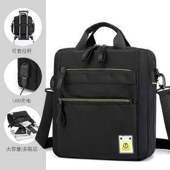 Новая Уличная мужская сумка на одно плечо для Отдыха, сумка для ноутбука, Спортивная сумка, деловые портфели