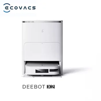 Новый Оригинальный робот-пылесос ECOVACS DEEBOT X2 PRO, робот-подметальщик, мойка горячей водой, швабра для уборки и сушки пыли