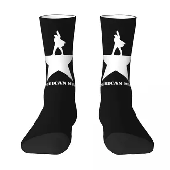 Носки Alexander Hamiltons American Musical Контрастного цвета, Компрессионные носки для пехоты, Классические носки для взрослых с графическим рисунком