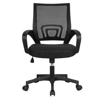 Офисное кресло Mart с регулируемой средней спинкой, сетчатое, поворотное, с подлокотниками, Черные Офисные стулья и диваны, Компьютерное кресло, розовое Silla de