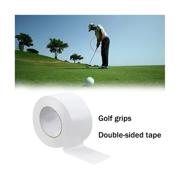 Подходит для гольфа Высоковязкий, легко рвущийся Белый клей для гольфа Железная ручка Двусторонний клей 18 мм x 50 м