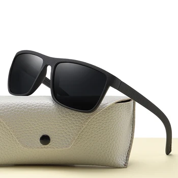 Поляризованные солнцезащитные очки Higodoy в винтажном спортивном стиле, Мужские Черные солнцезащитные очки для вождения, квадратные солнцезащитные очки для женщин, роскошные Брендовые Солнцезащитные очки