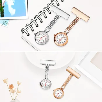 Портативные светящиеся часы для доктора и медсестры, Креативные подвесные медицинские карманные часы для мужчин и женщин, карманные часы из розового золота Высокого качества
