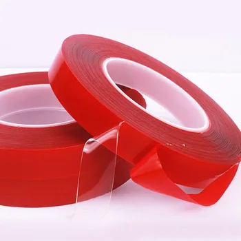 Прозрачная двусторонняя липкая лента. 8 мм шириной 3 м/10 М длиной 3-10 м рулон прозрачной двусторонней клейкой ленты для ногтей Stronge Glue tape