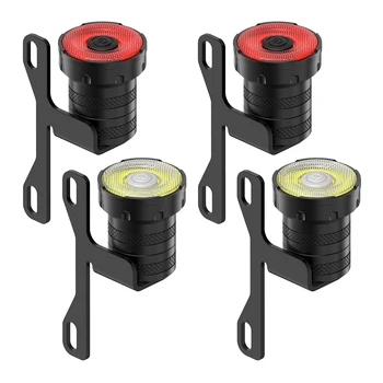Светодиодные фонари для скейтборда, USB перезаряжаемый комплект передних и задних фонарей для скейтборда Longboard с зарядным кабелем 4 в 1