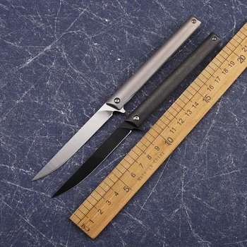 Складной Нож M390 с лезвием в виде ручки TC4 из титанового сплава, Практичный Инструмент для выживания на открытом воздухе, для кемпинга, Охоты, Фруктов, EDC, Нож для инструментов