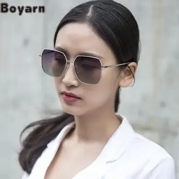 Солнцезащитные очки Boyarn Женские новые поляризованные солнцезащитные очки в 2022 году, женские модные солнцезащитные очки в большой оправе, трендовые солнцезащитные очки для улицы