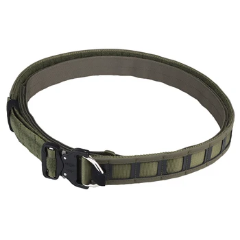 Тактический мужской боевой пояс включает внутренний внешний ремень MOLLE Duty Belt шириной 1,75 дюйма для пейнтбола, охоты, правоохранительных органов