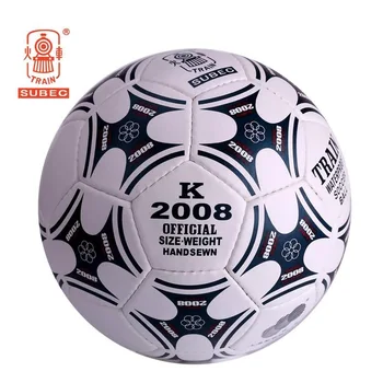 Футбольный локомотив K2008 № 4 и № 5 из искусственной кожи, сшитый вручную, молодежный футбольный мяч