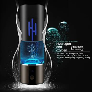 Чашка для воды с высоким Содержанием водорода 6000PPB SPE/PEM, Генератор водородной воды, Бутылка Для Фильтра Для воды Nano H2, Вентилятор