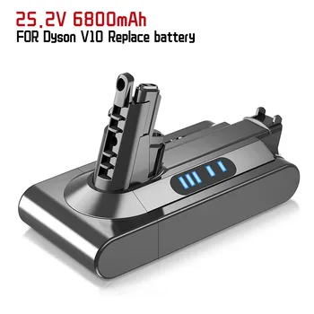 Эрзац-аккумулятор V10, 25,2 В 6800 мАч SV12 Batterie для Dyson V10 Tier V10 Absolute V10 Аккумуляторная палочка Staubsauger