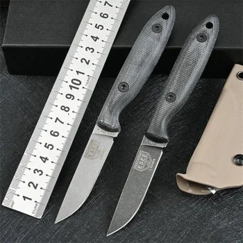 ESEE DC53 Стальной Открытый Охотничий Нож С фиксированным Лезвием Тактический Военный Прямой нож для самообороны EDC Camping Combat Tools