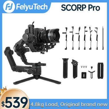 FeiyuTech SCORP Pro 3-Осевая Камера, Карданный Стабилизатор, Ручка, Экран дисплея для Зеркальной камеры Sony/Canon, Упрощенная версия