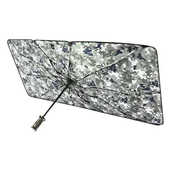 Автомобильный Солнцезащитный козырек, зонт на лобовое стекло, Солнцезащитный козырек для окна автомобиля, Солнцезащитный козырек со складной конструкцией и изоляцией от защитного молотка и