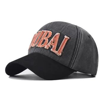 Бейсболка snapback шляпа Солнца весна осень бейсбольная кепка спортивная кепка Дубай письмо Cap хип-хоп приталенная кепка для мужчин женщин