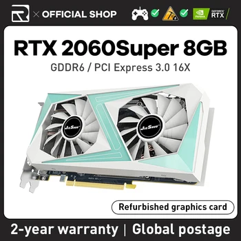 Видеокарта NVIDIA RTX 2060 Super 8GB Jieshuo GeForce rtx 2060 super Поддерживает компьютерные игры GDDR6 256Bit PCI Express 3.0x16