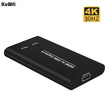 Входное разрешение карты захвата KuWFi до 4K /30 Гц, потоковая передача с видеокарты и запись в разрешении 1080p60 для PlayStation 4, Switch, Xbox One и Xbox 360